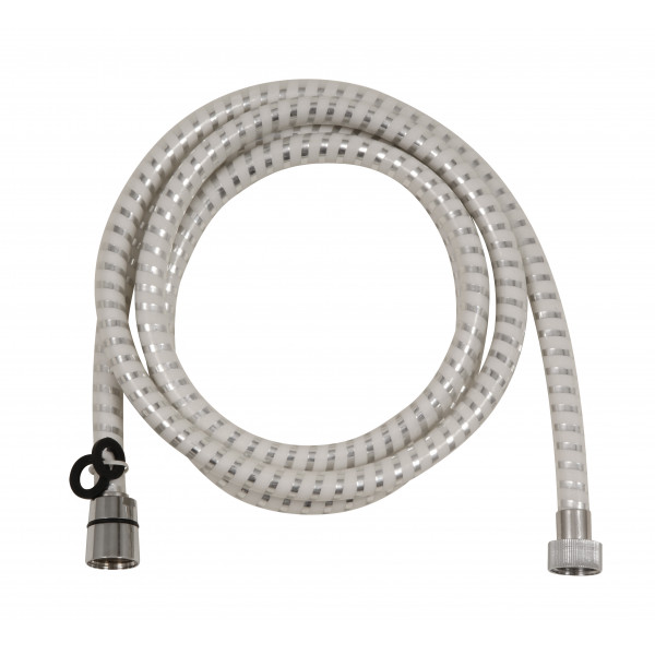 Biflex gégecső 2 m Króm-Fehér