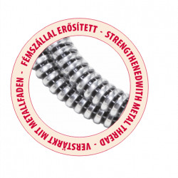 Gégecső, Spiroflex 1,5 m Fekete-Króm