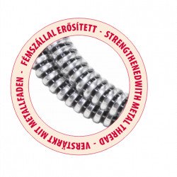 Gégecső, Spiroflex 1,5 m Fekete-Króm
