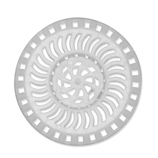 Műanyag, fehér lefolyószűrő