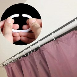 Zuhanyfüggöny karika, fehér