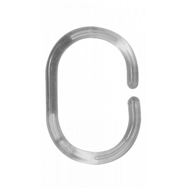 Zuhanyfüggöny karika 12db. víztiszta