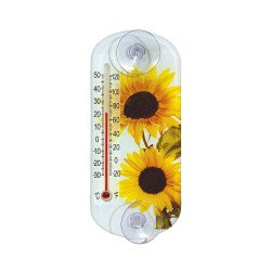 Sunny, napraforgós ablakhőmérő Hőmérők