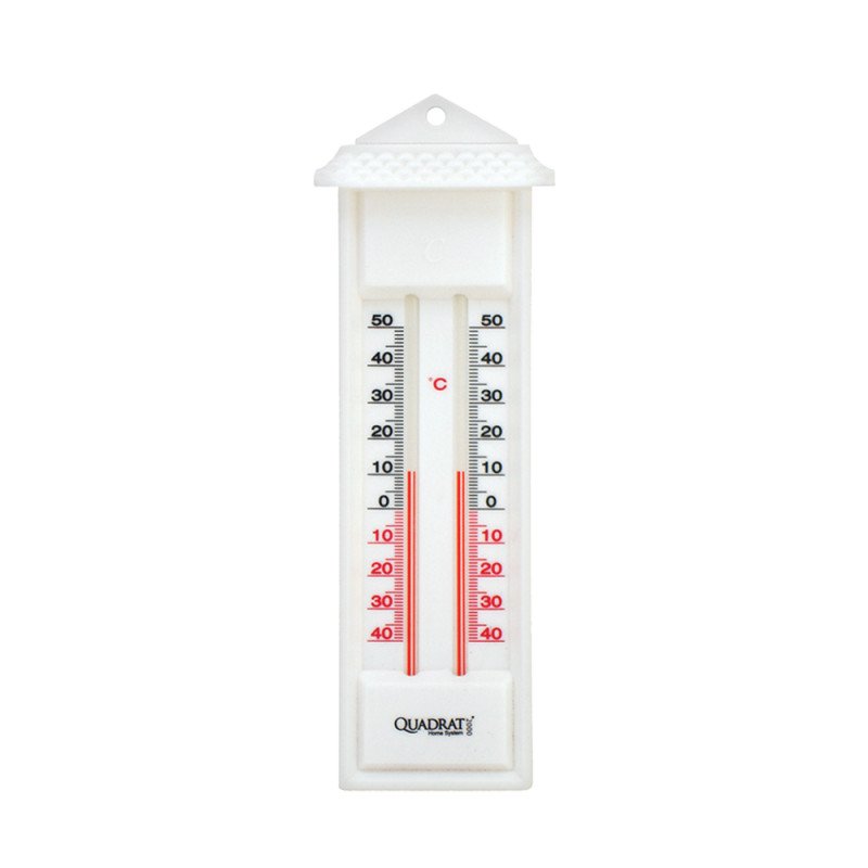 Climate, fehér 2 szálas műanyag hőmérő