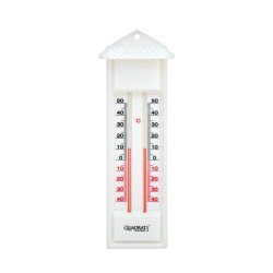 Climate, fehér 2 szálas műanyag hőmérő