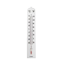 Intense, fehér műanyag hőmérő, 40cm