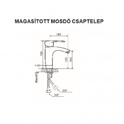 BLOCK magasított mosdó