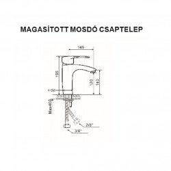 BLOCK magasított mosdó