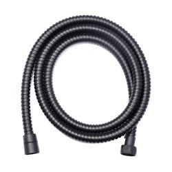 Gégecső, fém, night black, 1,5 m