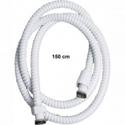 Gégecső, fém, snow white, 1,5 m