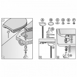 WC ülőke, MDF, Maldiv